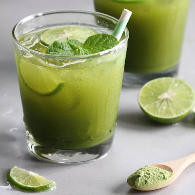 Matcha Green Tea Lemonade  #drink