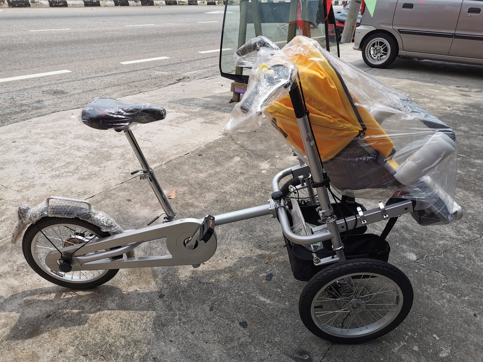 The Right Bike Store 16" Imported New Tricycle with Baby Carrier