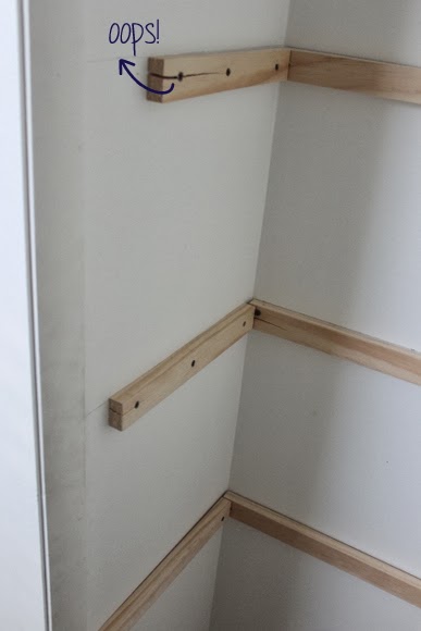 How to Install DIY Closet Shelves