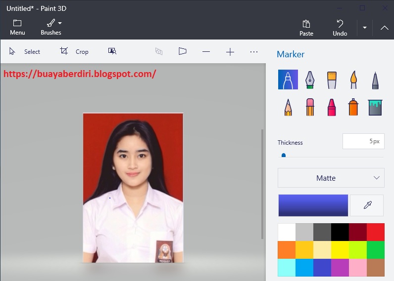 Cara Mengubah Foto 2x3 4x6 3x4 Di Paint 3d Windows 10