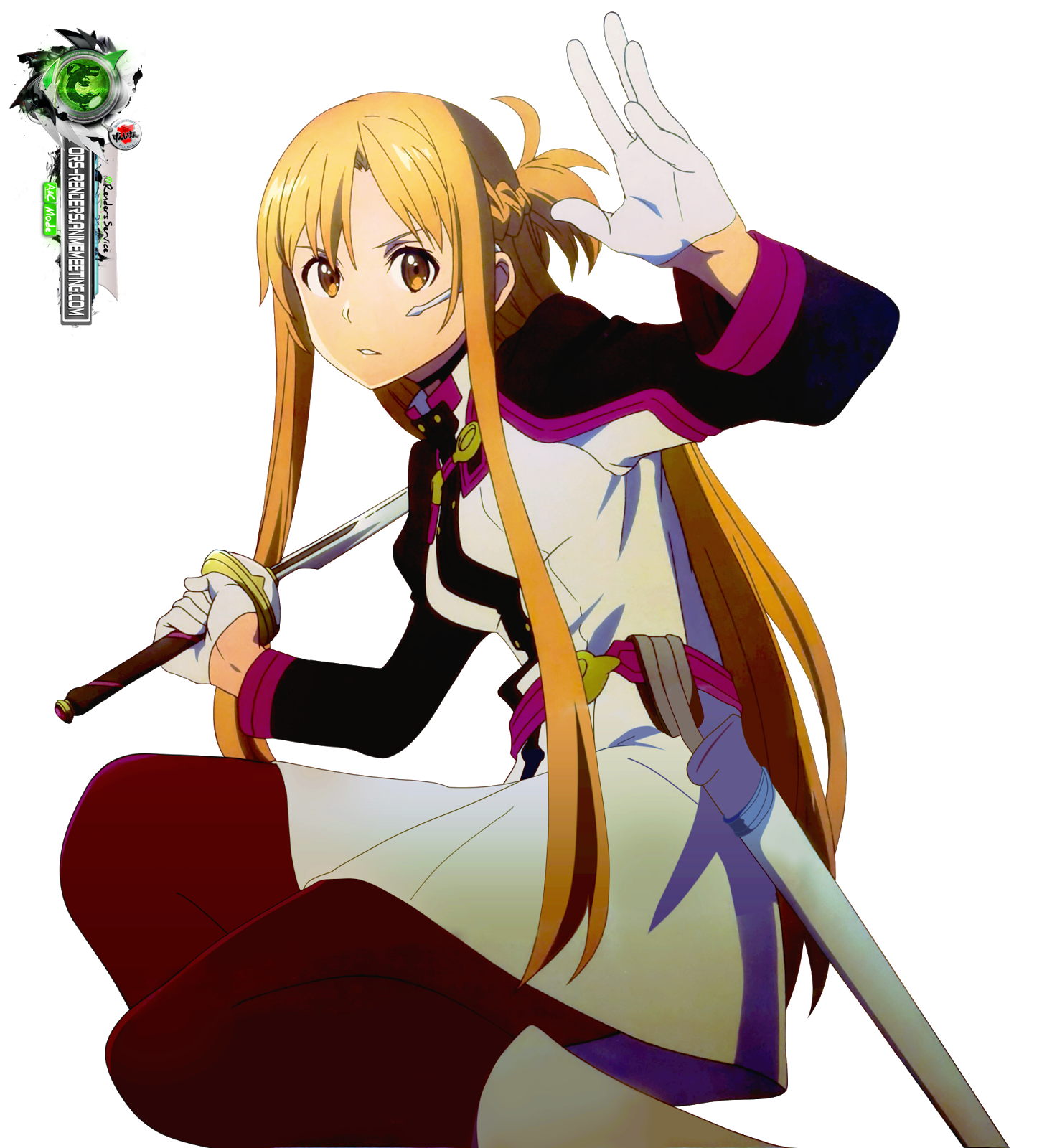 Sword Art OnlineAsuna Yuuki Kakoiii Pose Ordinal Scale HD Render(2vers