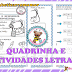 ATIVIDADES DE ALFABETIZAÇÃO: QUADRINHA, CONCEITOS E FAMÍLIA DA LETRA M - 1º ANO