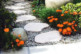 Garden Design with Stone Accents