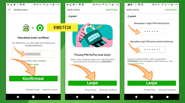 Cara Aktivasi GoPay di Tokopedia Tanpa Install Aplikasi Gojek