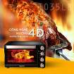 Lò nướng thùng Osaka TO-35LB 35 Lít - Hỗ trợ quá trình chế biến các món nướng ngon, dưỡng chất trọn vẹn