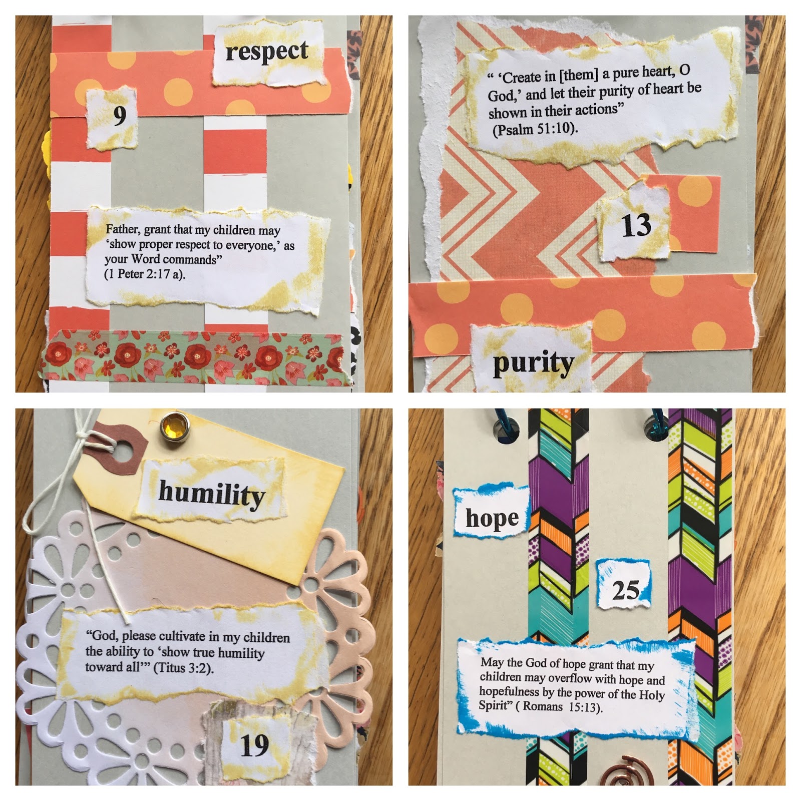 Vintage Grace Prayers for my Children Flip Chart