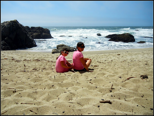 My sister and I in Bodega Bay, California