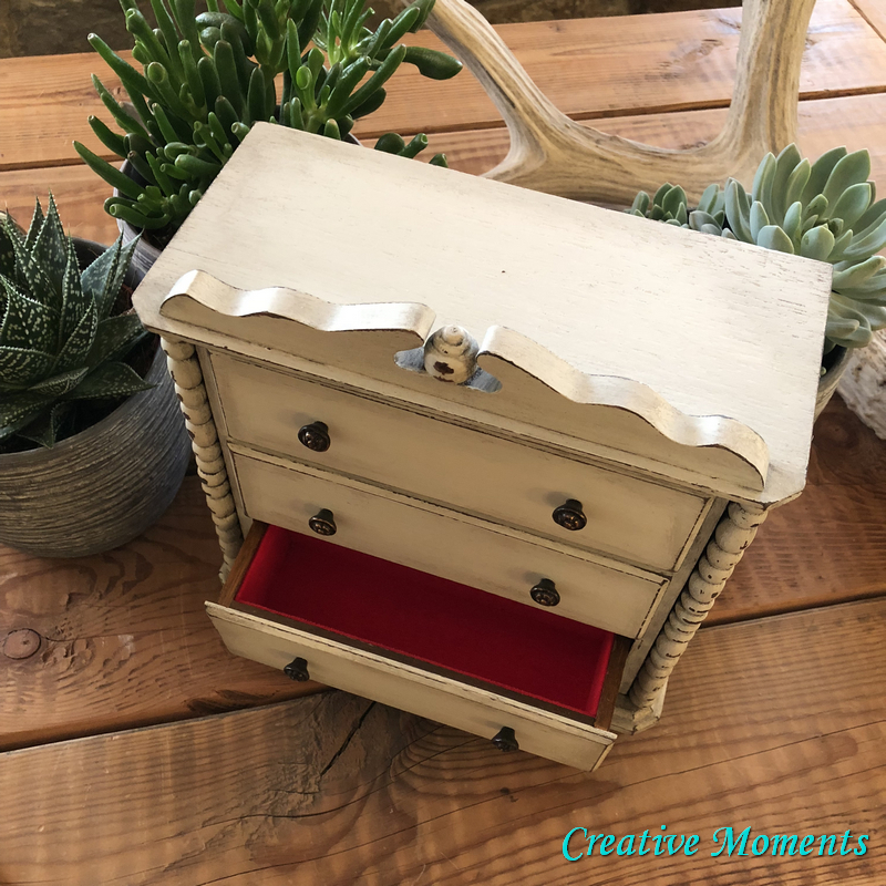Warm White Farmhouse Jewelry Box