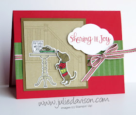 Stampin' Up! Ready for Christmas: Cookies for Santa Card ~ 2017 Holiday Catalog ~ www.juliedavison.com