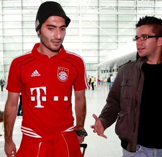 Hamit Altintop at the Airport