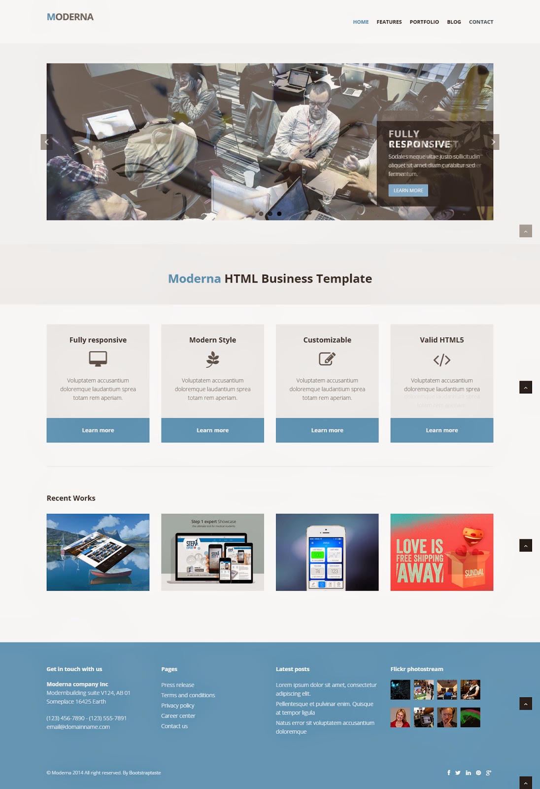 dentistry responsive website template free download