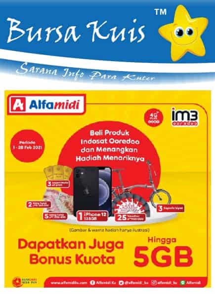 Kuis Promo Undian Indosat Terbaru Berhadiah Iphone 12, Emas dan Sepeda
