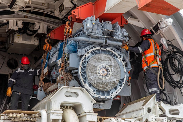 Se remplazaron los 4 motores diésel al Submarino BAP Chipana