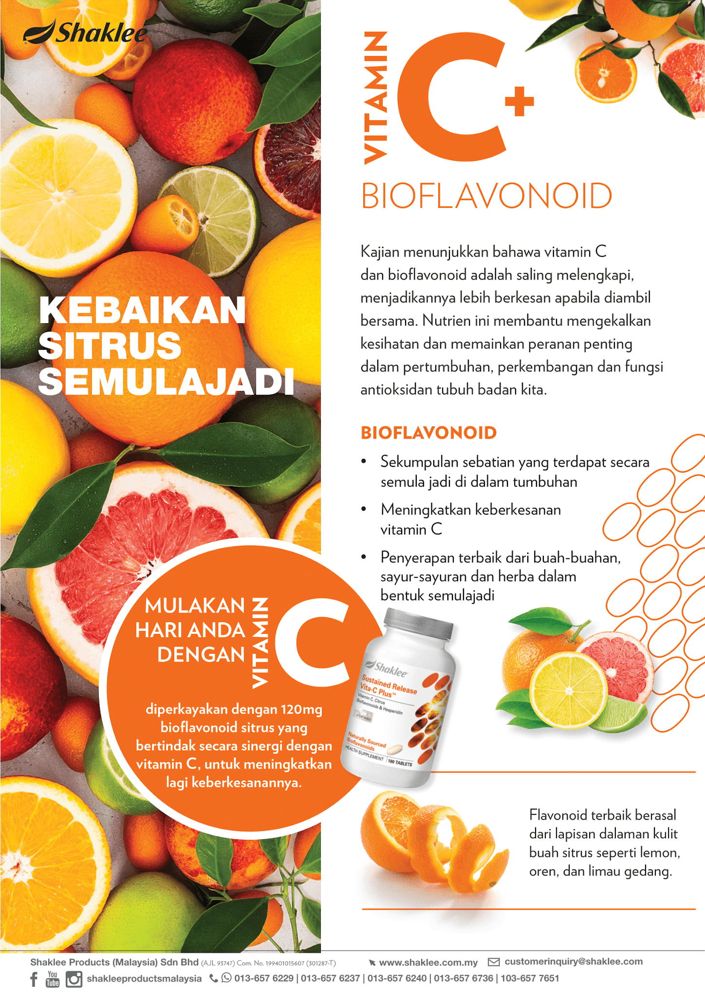 Vitamin C Semulajadi 500mg dengan Bioflavonoids Untuk Apa Umi Nazrah