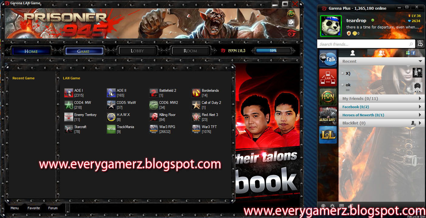 EveryGamerz an Online Blog for all Gamerz: A Deeper Look into Garena