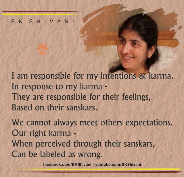 BK Shivani Karma Quotes BK Shivani Karma Quotes