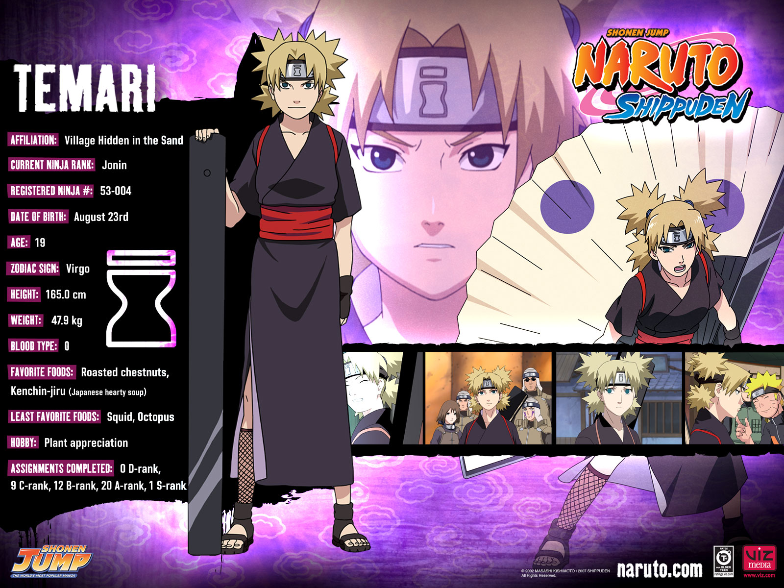 Naruto Characters Temari