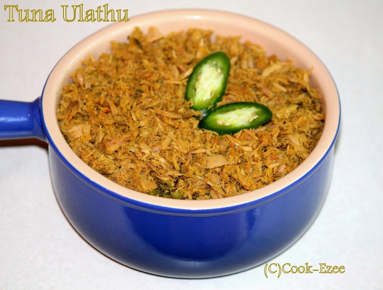 COOKEZEE Kerala Style Tuna Ularthu Canned Tuna Stir Fry
