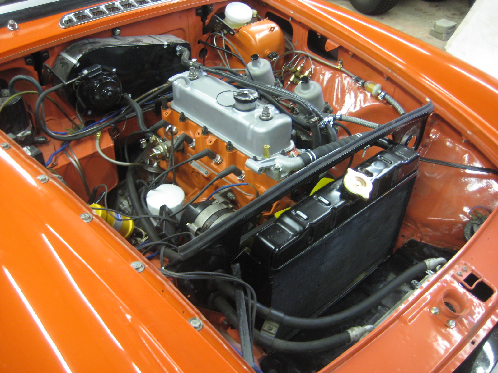 Adam's MGB Restoration First Engine Start After Rebuild