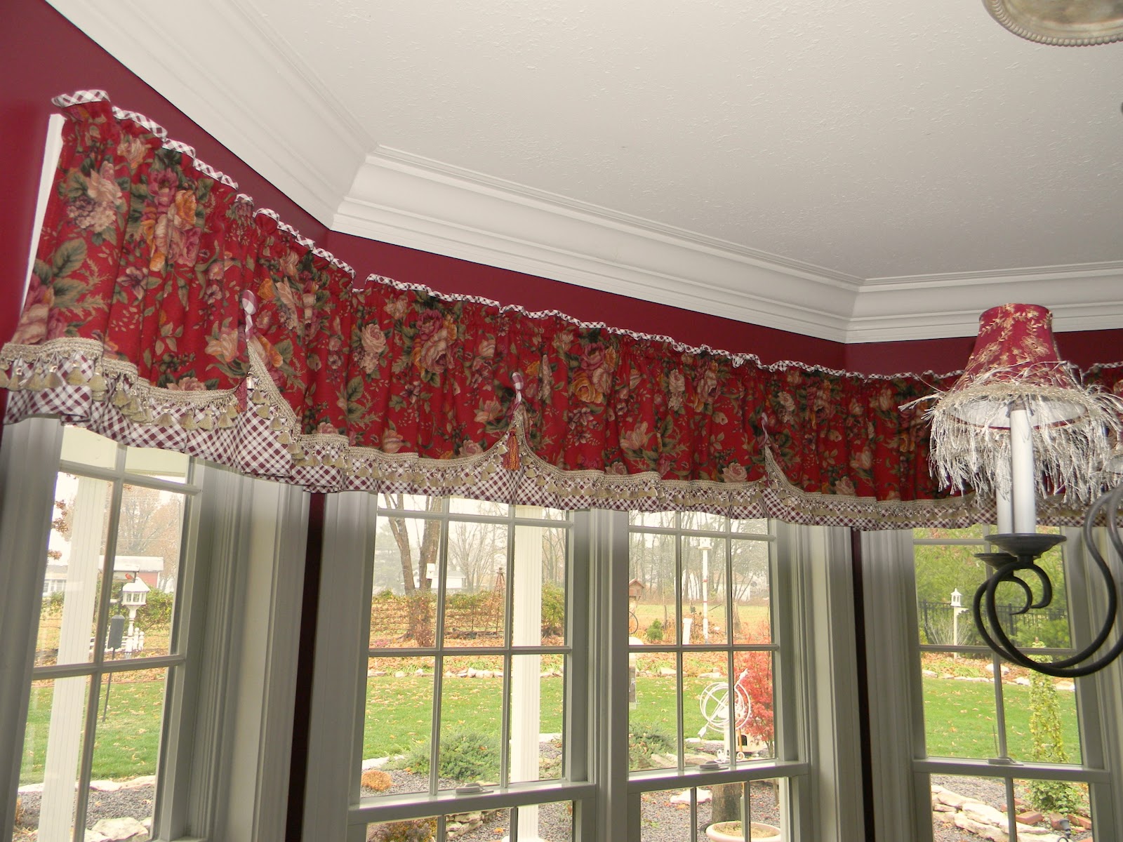 Forever Decorating! New Red Toile Valances
