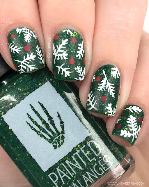 Christmas Nails Pine Sprig Nail Art — 25 Sweetpeas