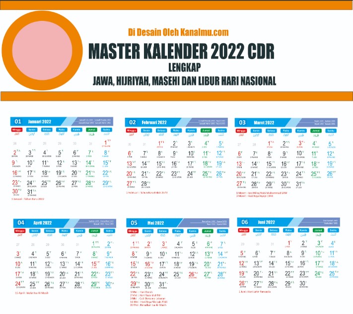 Kalender 2022 lengkap dengan tanggal merah