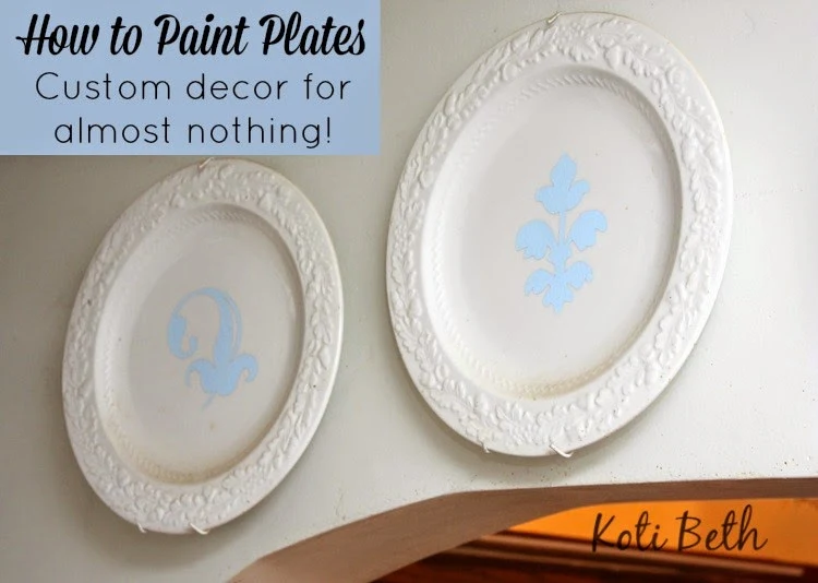 How to Paint Plates Koti Beth