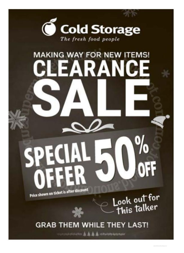 Cold Storage Clearance Sale 05 December 2017 Supermarket Promotions