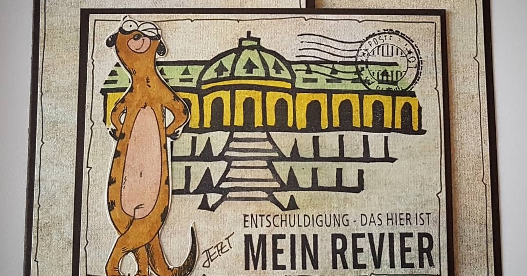 Mamapias-Stempelecke: Erdmännchen-Karte zur neuen Wohnung Mamapias-Stempelecke: Erdmännchen-Karte zur neuen Wohnung