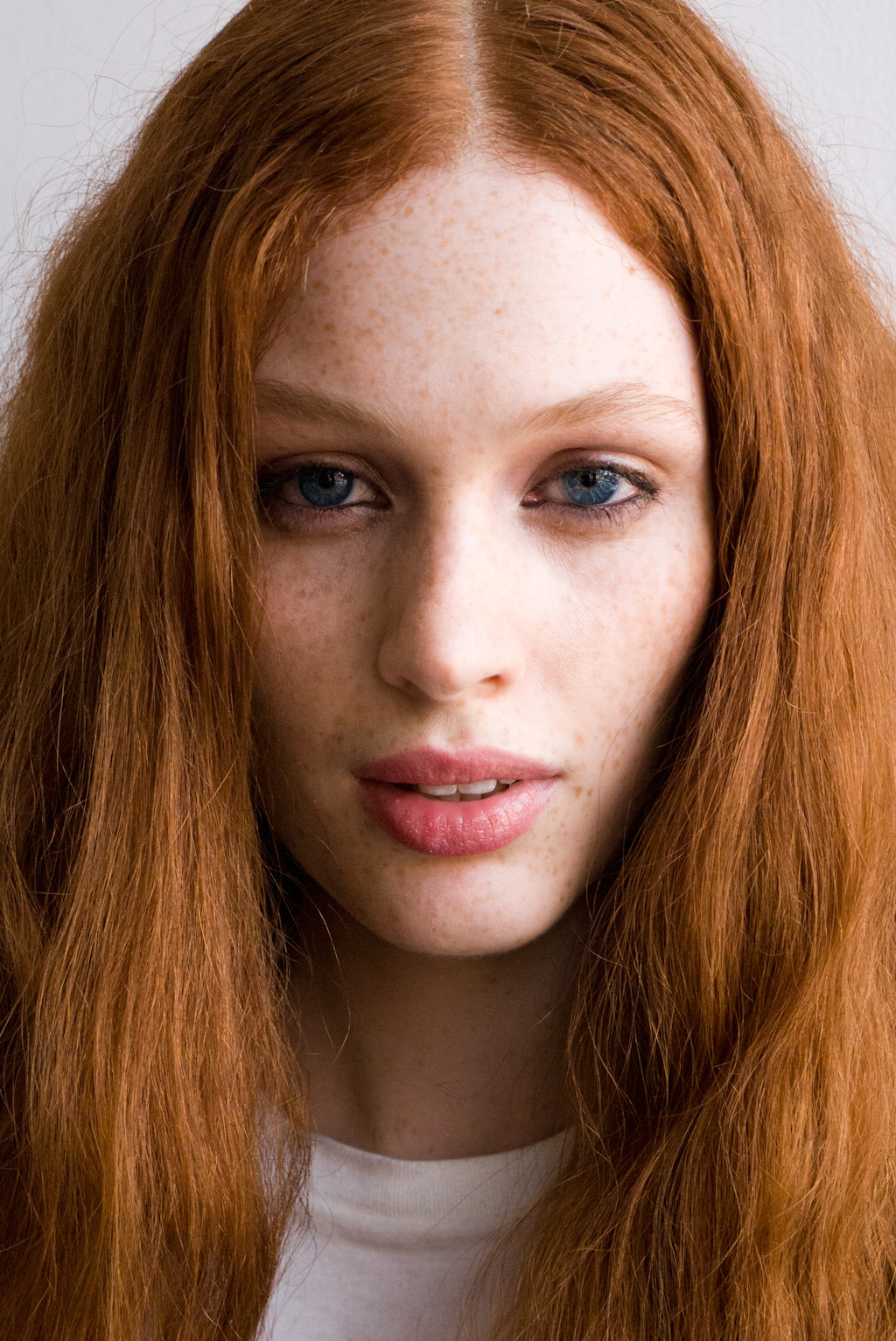 Pale redhead freckles