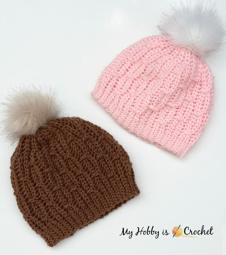 Mock Cable Hat - Free Crochet Pattern 