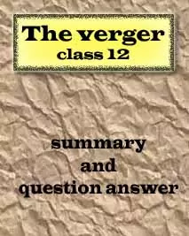 The verger questions answers class 12