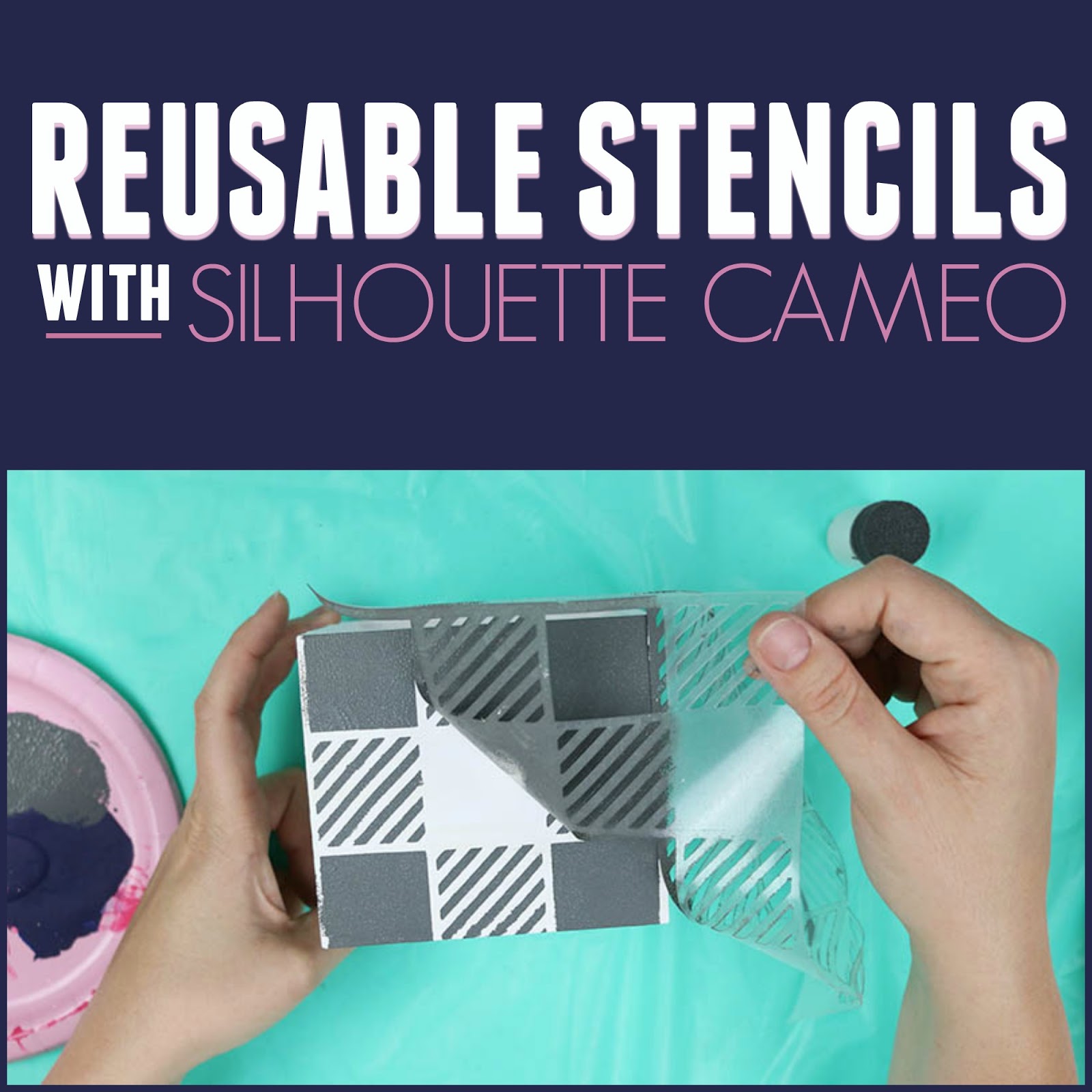 Silhouette Stencil Sheets (Adhesive)