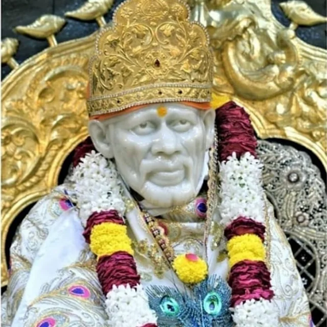 Sai Nath Sai baba in this images temple