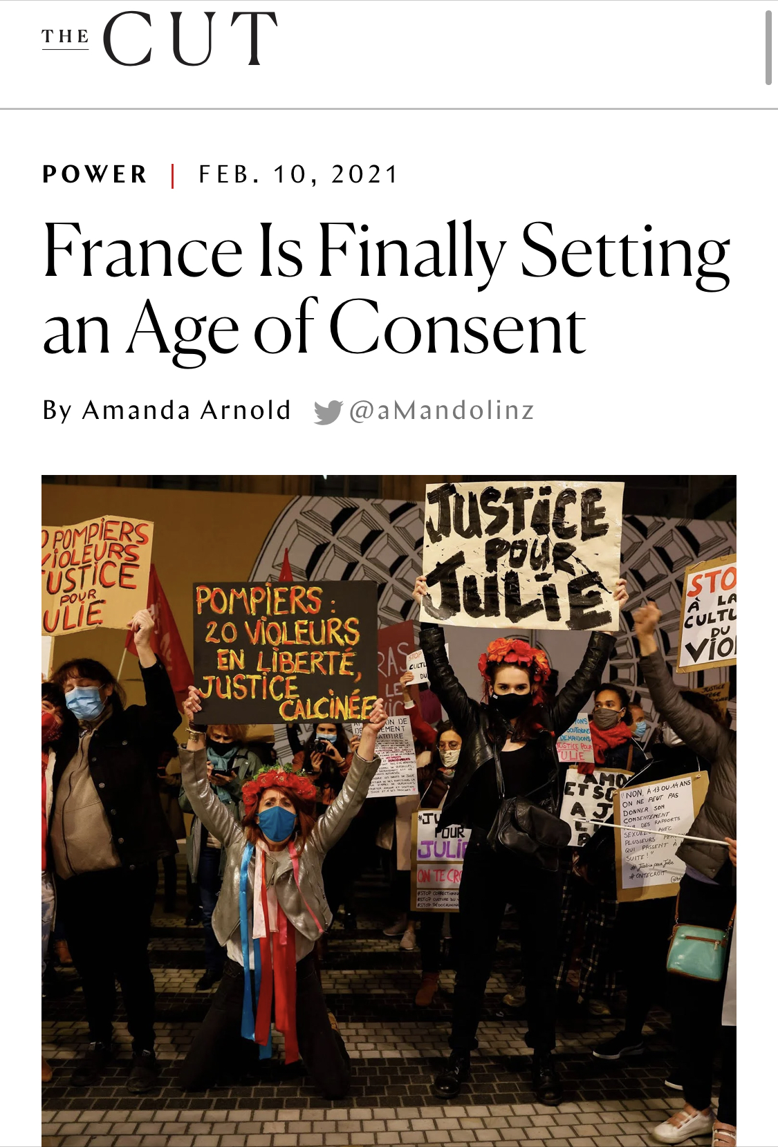The Allure of Nymphets France May Set [Official] Age of Sexual Consent