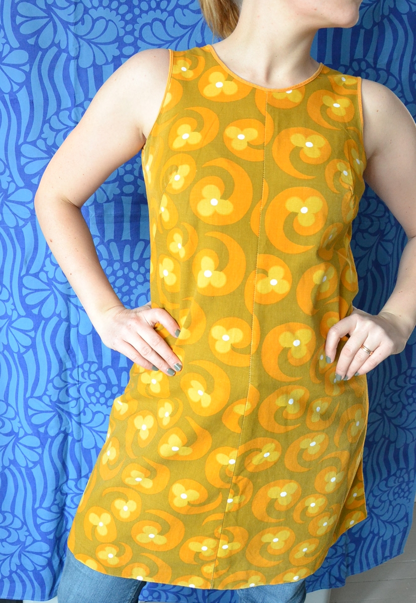 fia lotta jansson second hand Orange retro dress