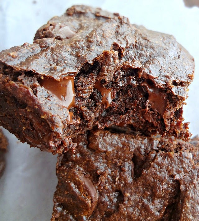 The Cooking Actress Healthier Dark Chocolate BrowniesPeanut Butter