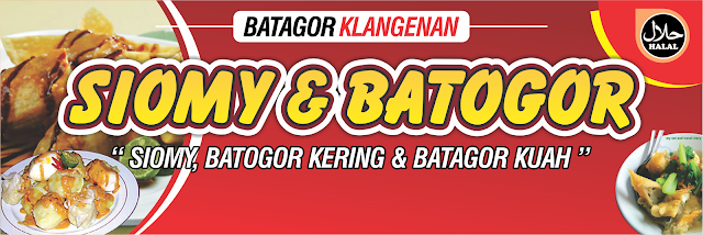 Template Banner Batagor Siaomay CDR Vector