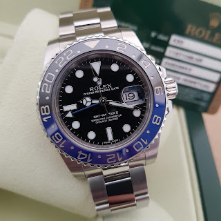 Jual Beli Tukar Tambah Service Jam Tangan Mewah Arloji Original Buy Sell Trade In Service Sold Rolex Gmt Master Ii Batman Blue Black Ceramic Bezel Ref 116710blnr Black Dial Automatic Stainless Steel Case With Oyster