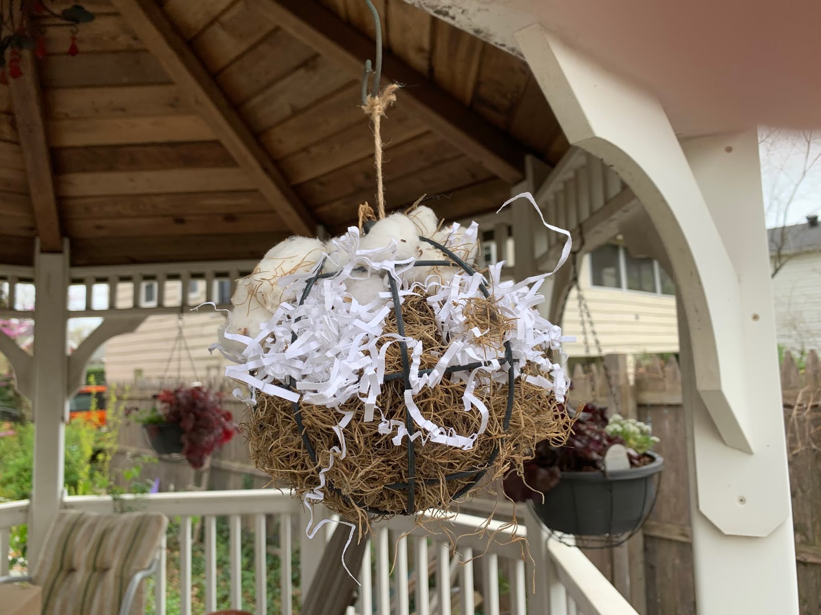 WashingtonGardener DIY Bird Nesting Material Ball or Cage