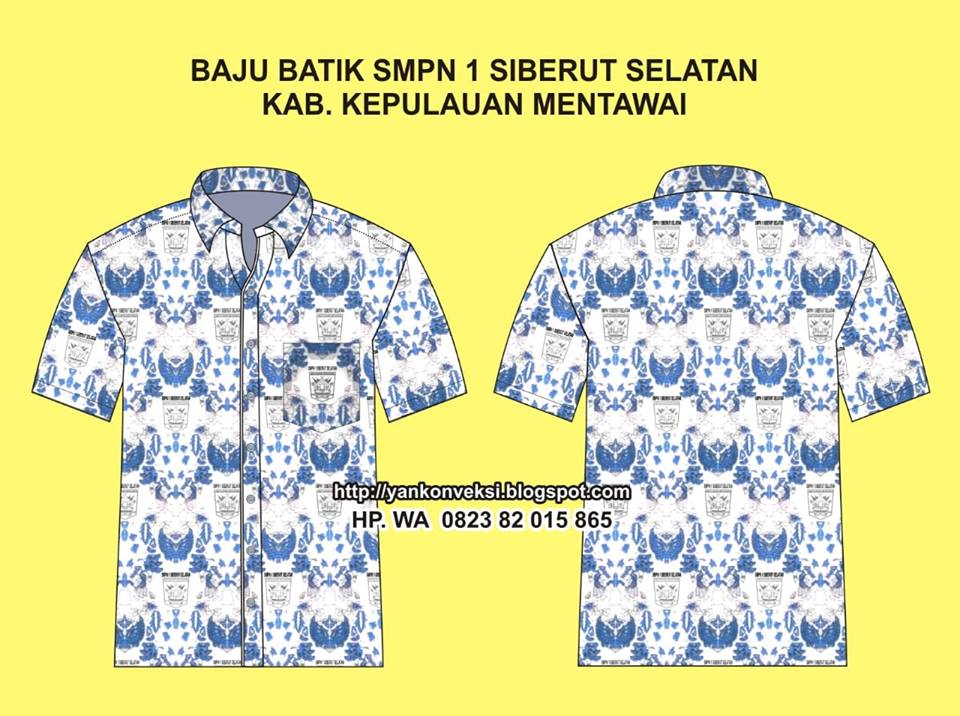 BAJU BATIK SMPN 1 SIBERUT KAB. MENTAWAI