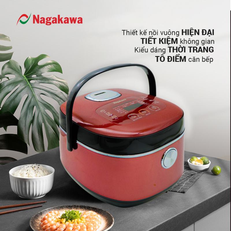 Nồi cơm điện tử lòng niêu Nagakawa NAG0135 (1.8L – 900W) – Tích hợp 10 chương trình nấu – Bảo hành 12 tháng