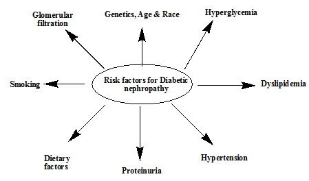 Risk factors for Diabetic nephropathy