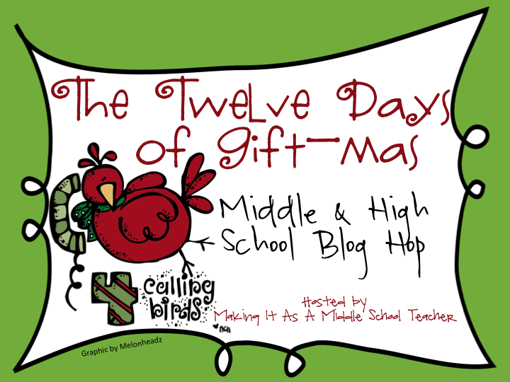 Mrs. Orman's Classroom Day 4 of The Twelve Days of Gift