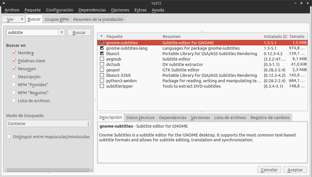 DistritoTux MKV Extractor, Subtitleeditor (Editar subtítulos en videos