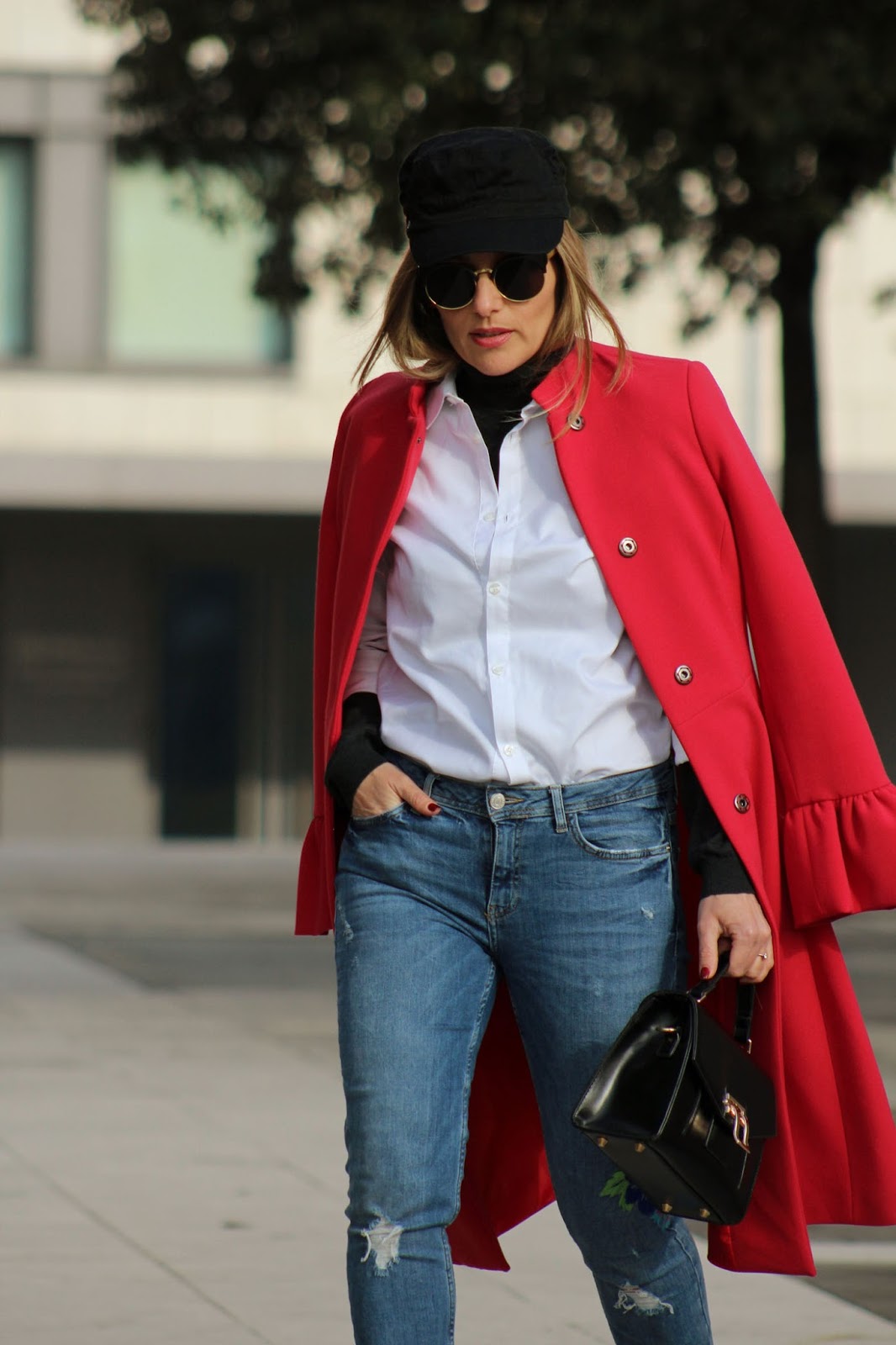 come indossare un cappotto rosso - Eniwhere Fashion