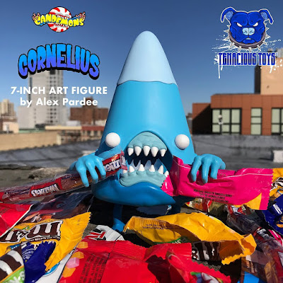 Tenacious Toys Exclusive Cornelius Giant Shark Edition Vinyl Figures by Alex Pardee x 3DRetro