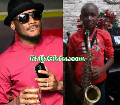 2face idibia son saxophonist