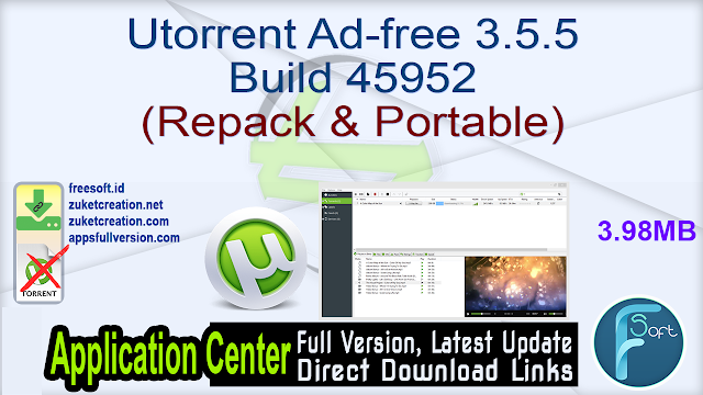 Utorrent Ad-free 3.5.5 Build 45952 (Repack & Portable)