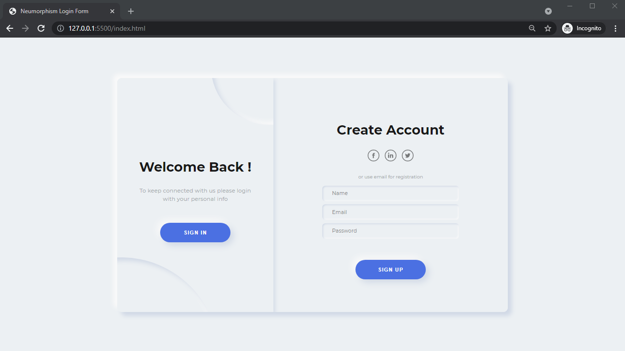 design Login and Registration page with CSS | Free CSS Source Code